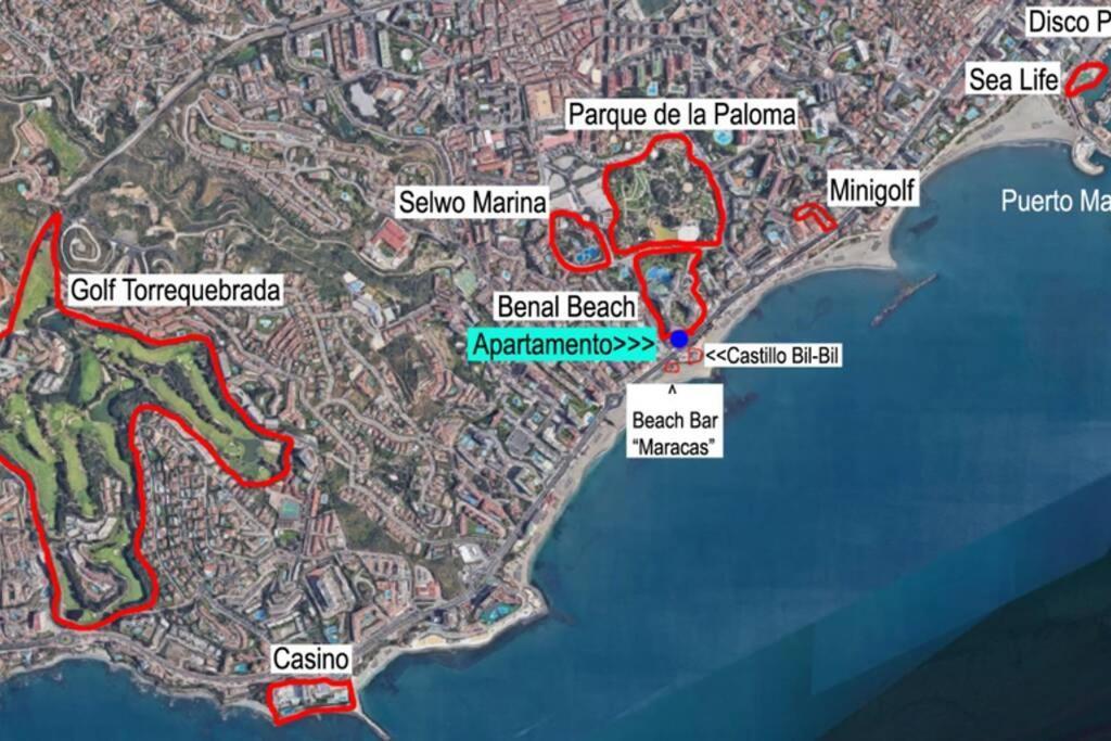 Estudio En Benalbeach, Vistas Mar, Primera Linea Playa Benalmádena Exteriör bild